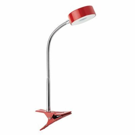 GLOBE ELECTRIC RED LED Clip Lamp 12647